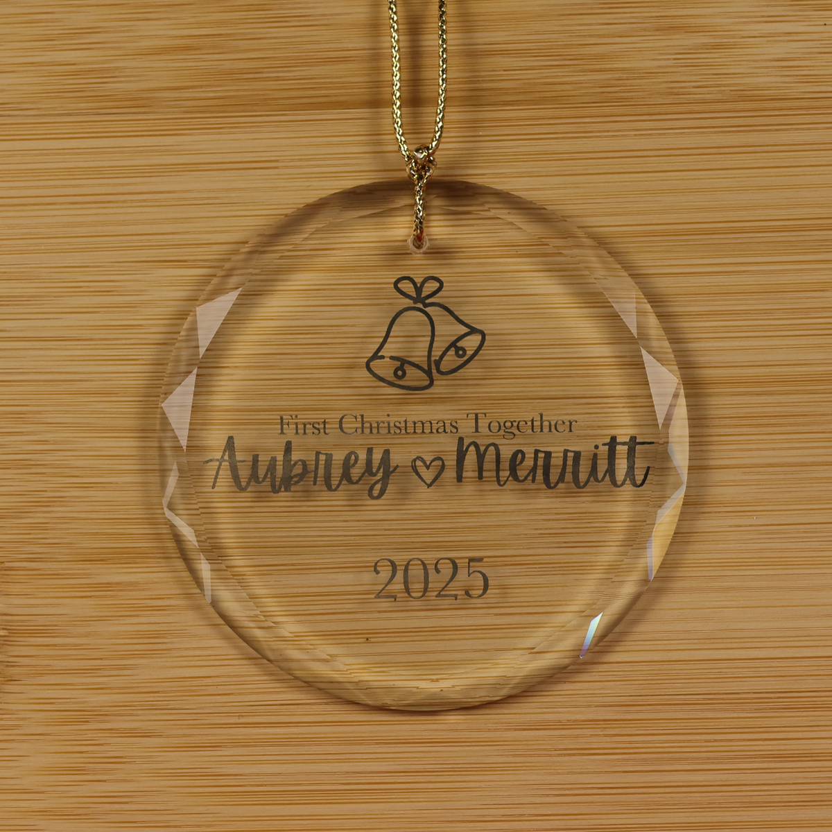 Marriage - Round Glass Ornament