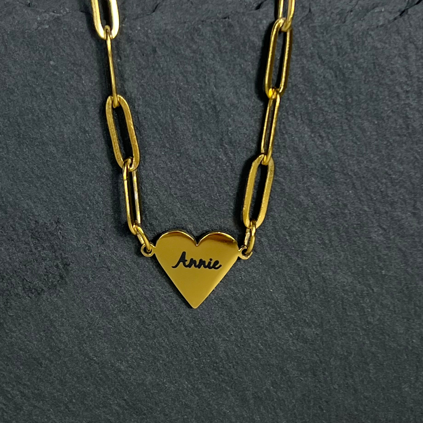 Heart Paperclip Necklace