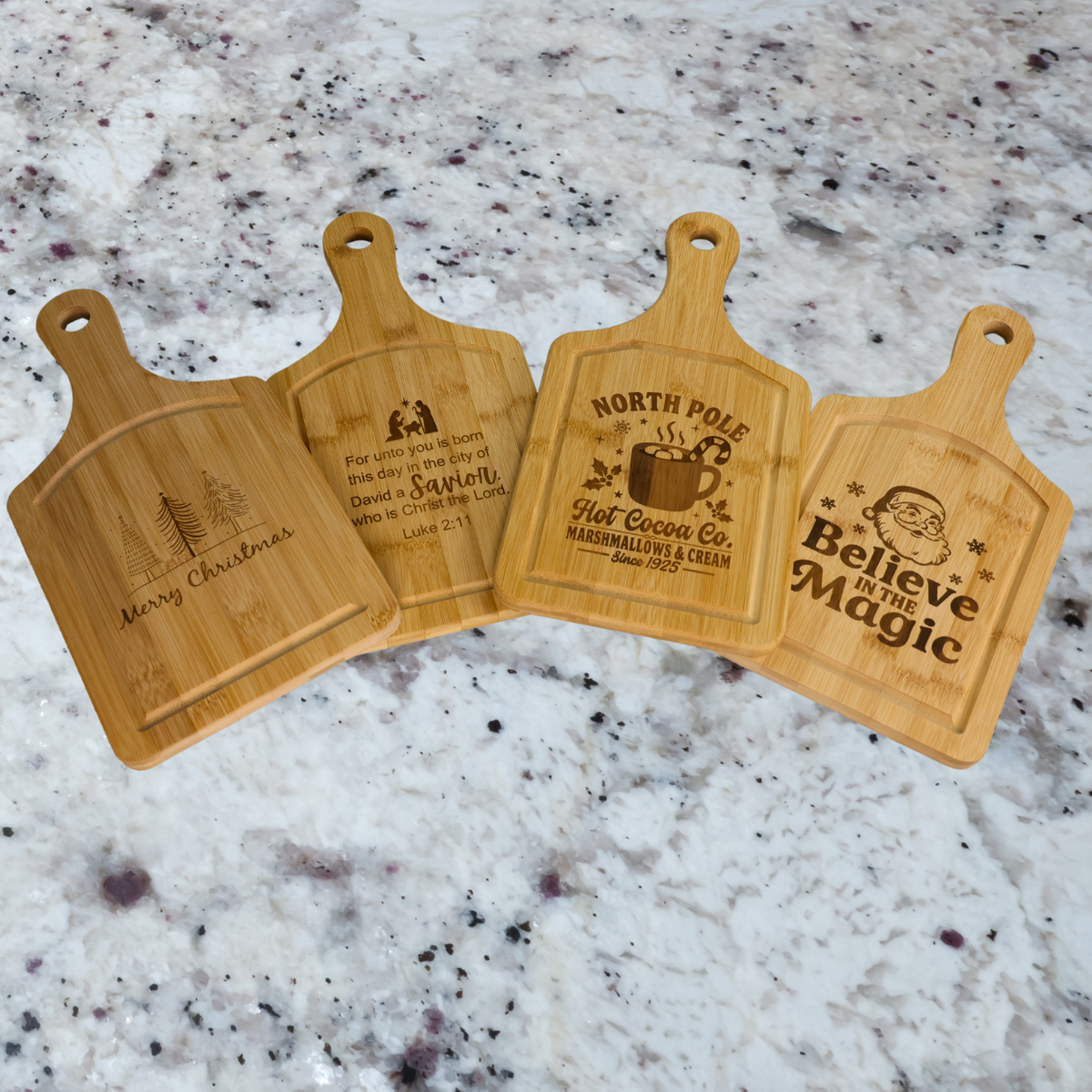 Small Handled Bamboo Cutting Board