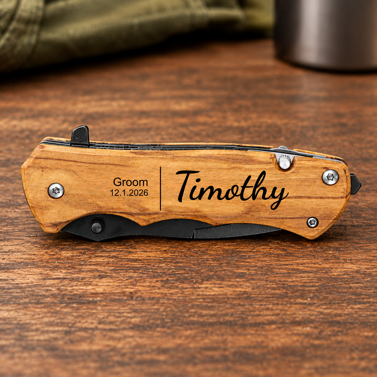 Personalized Groomsmen Gift - Pocket Knife
