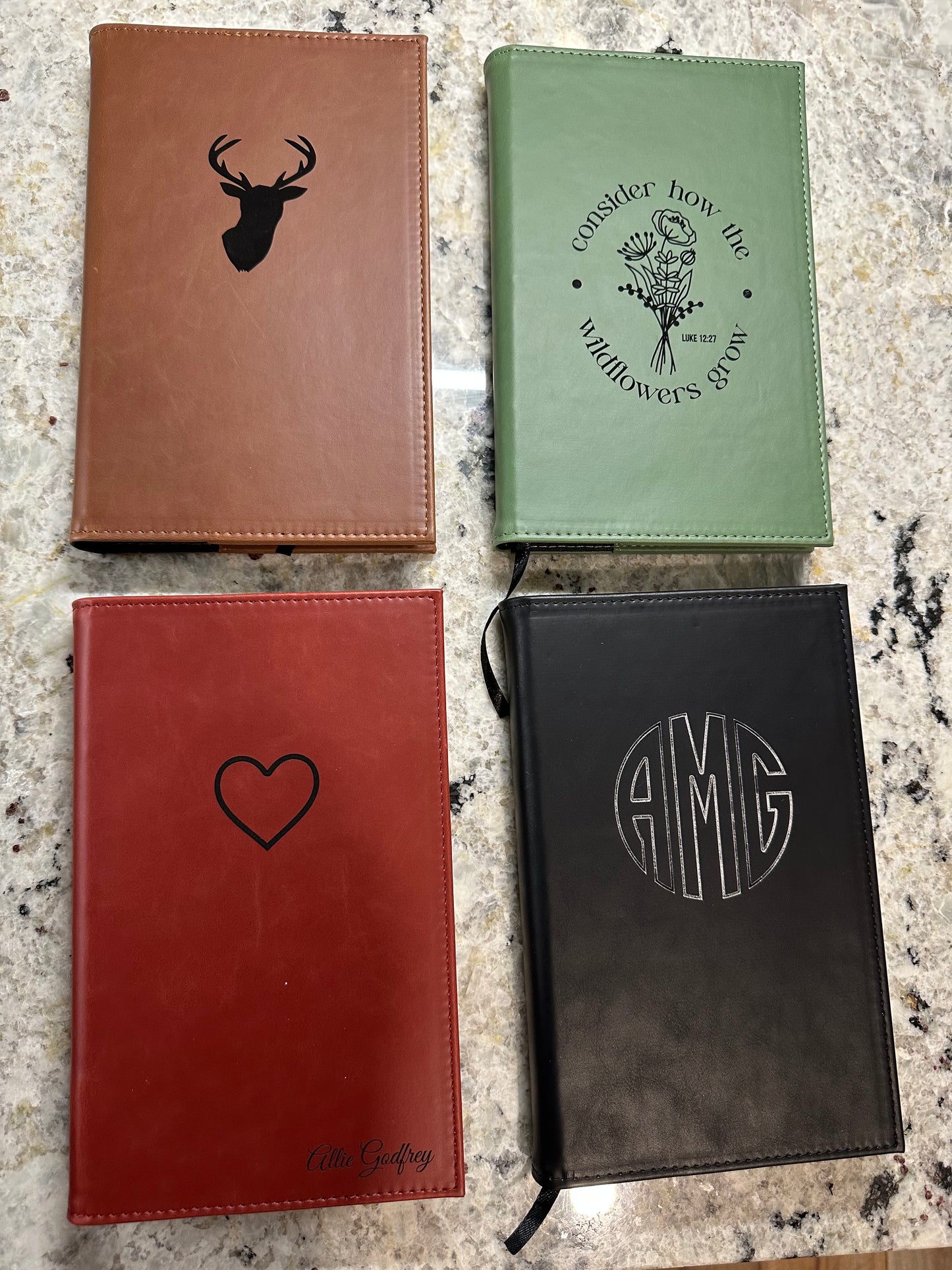 Refillable Leatherette Notebook Journals