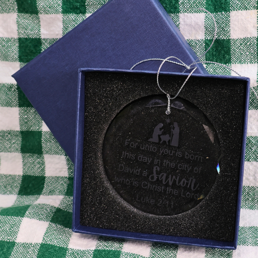 Round Glass Ornament