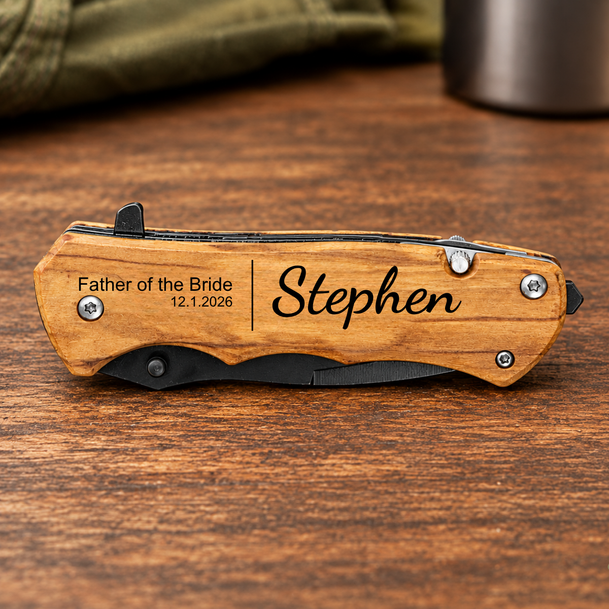 Personalized Groomsmen Gift -  Pocket Knife