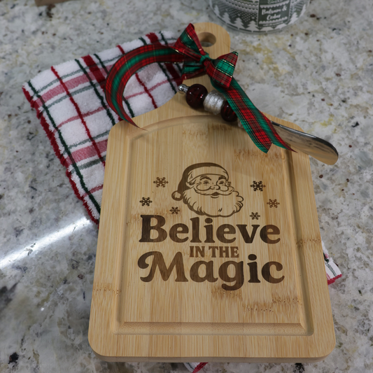 Small Handled Bamboo Cutting Board