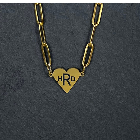 Heart Paperclip Necklace