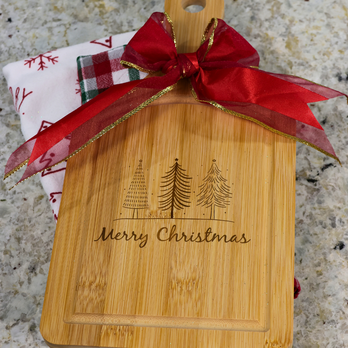 Small Handled Bamboo Cutting Board