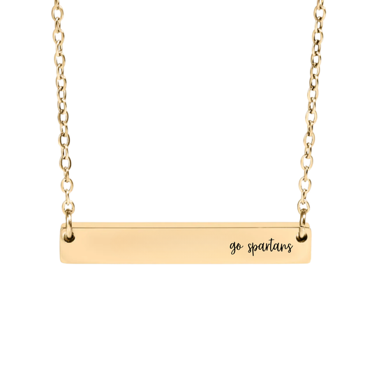 SGA School Pride Bar Necklace