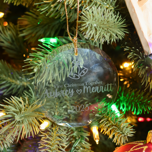 Marriage - Round Glass Ornament