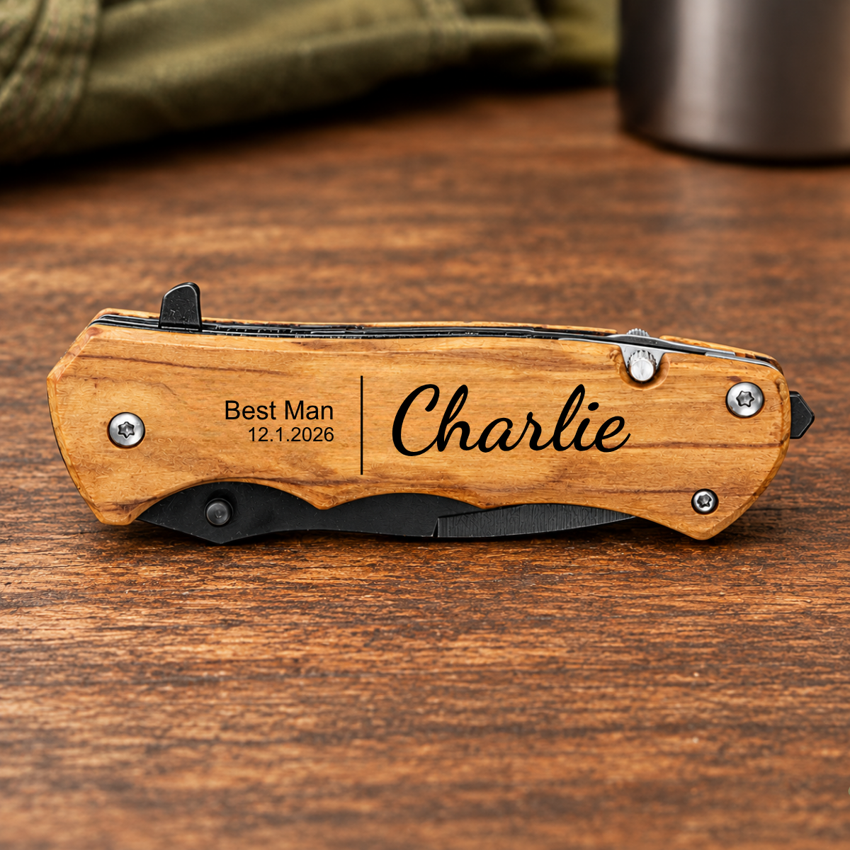 Personalized Groomsmen Gift -  Pocket Knife