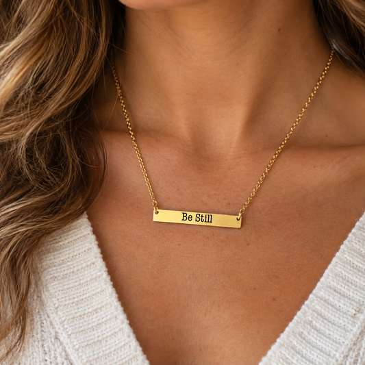 Be Still Bar Necklace