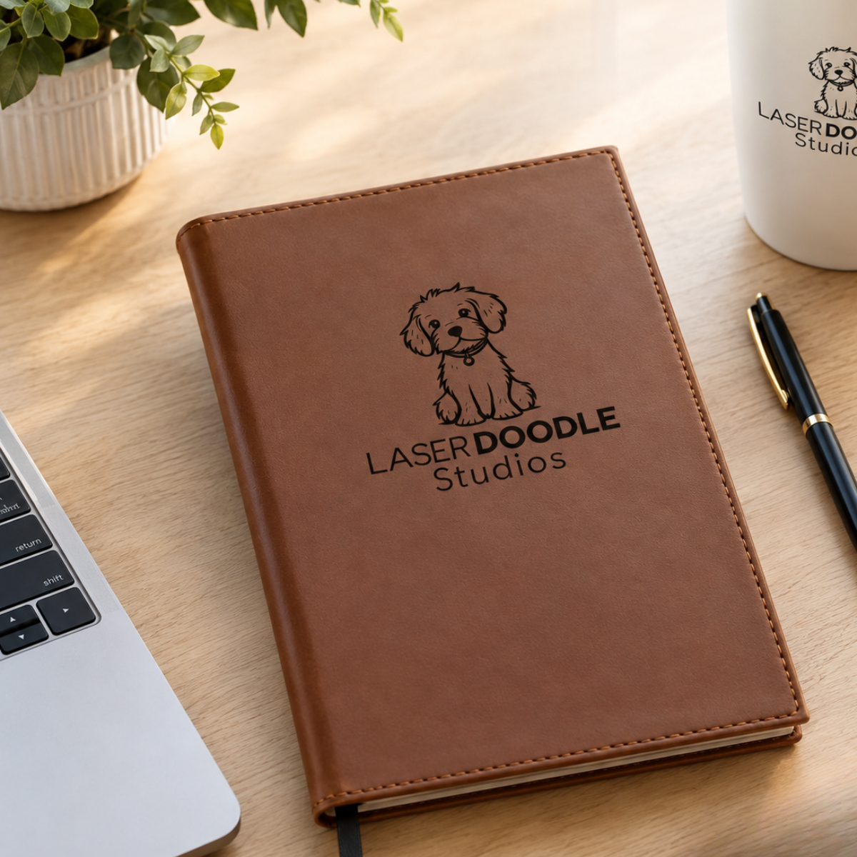 Corporate Laserette Notebook Journal