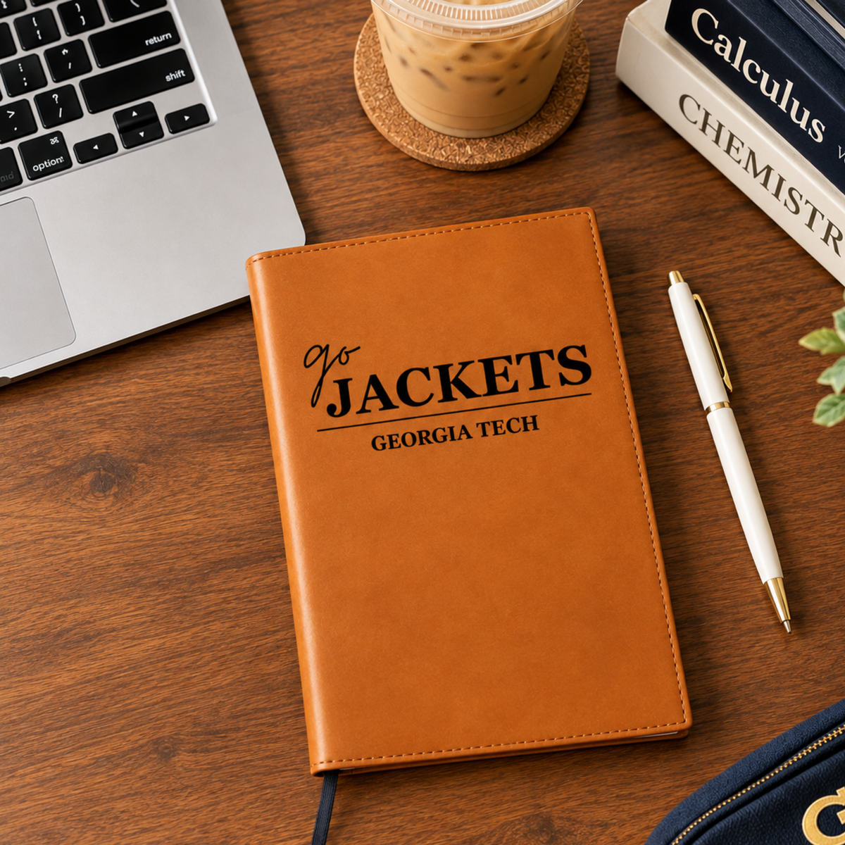 Georgia Tech Collegiate Leatherette Refillable Journal