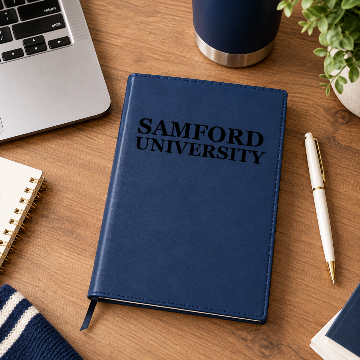 Samford University Collegiate Leatherette Refillable Journal
