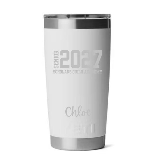 Yeti Tumbler with SGA Senior Personalization (Cursive)