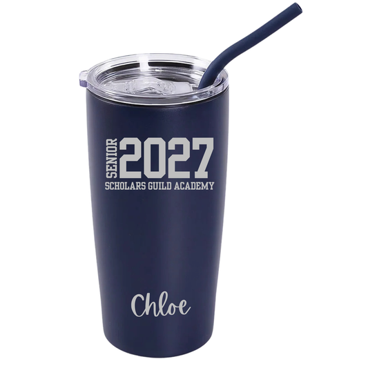 MakerFlo Tumbler with SGA Senior Personalization (Cursive)