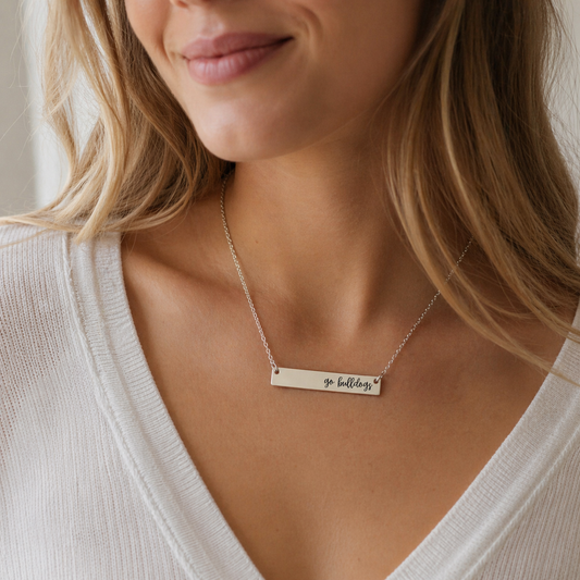 School Pride Bar Necklace
