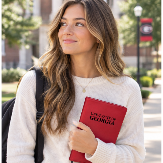 University of Georgia Collegiate Leatherette Refillable Journal