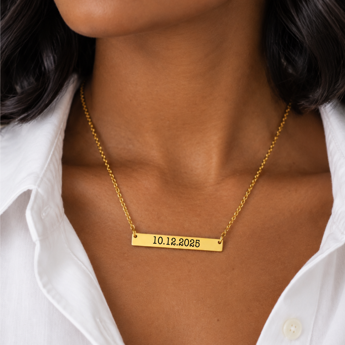 Personalized Bar Necklace