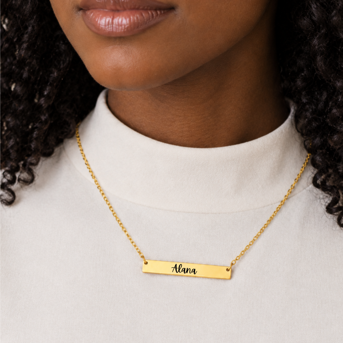 Personalized Bar Necklace