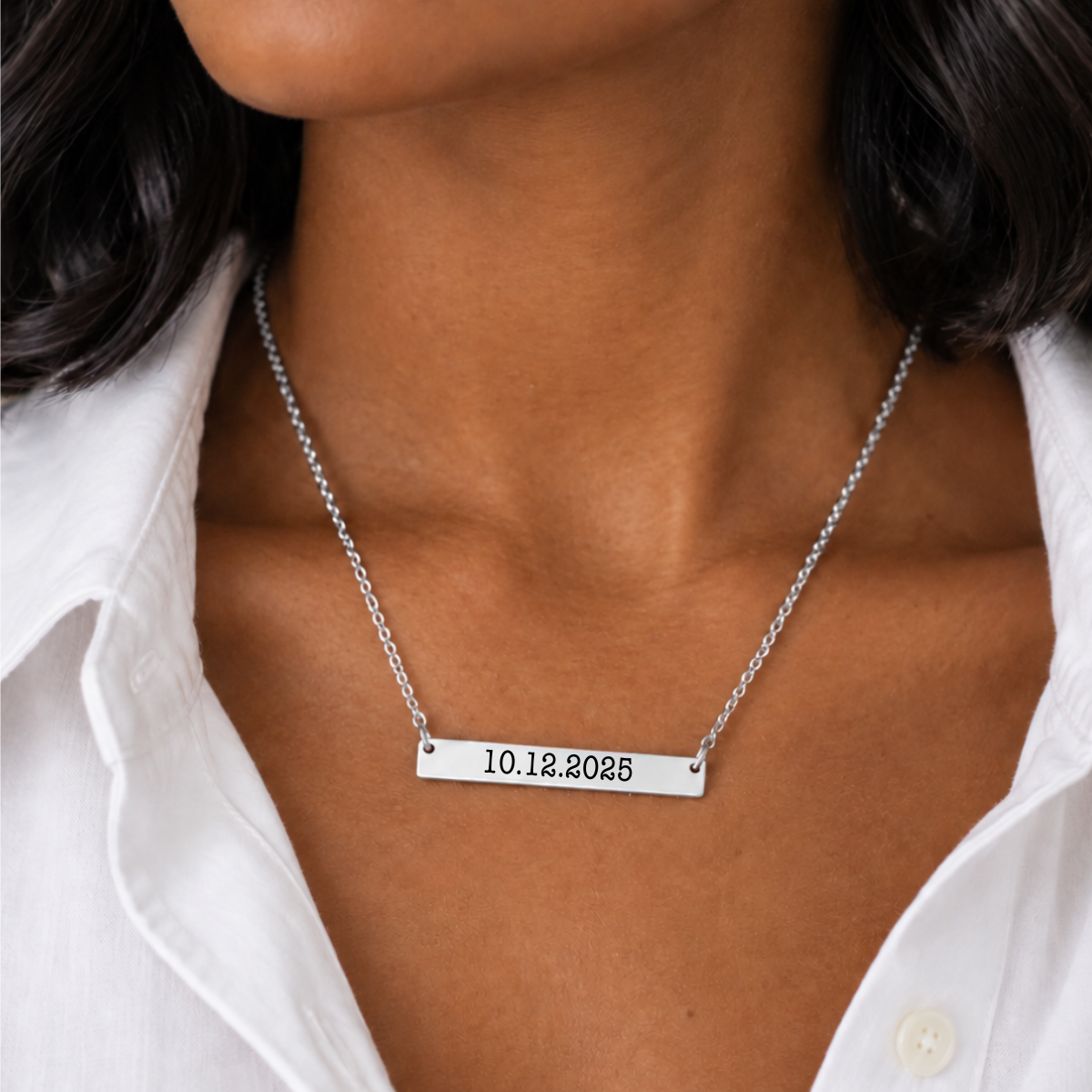 Personalized Bar Necklace