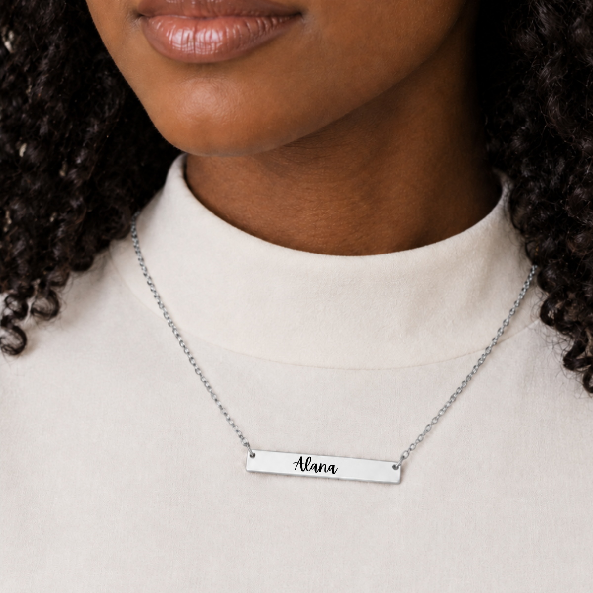 Personalized Bar Necklace